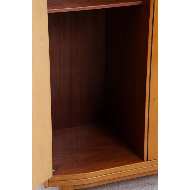 Brown Mid-Century Wardrobe with Clothes Rail and Shelves, 1960s For Sale - Image 8 of 18