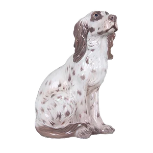 Model 1186 Hand-Painted Dog by Dahl Jensen for Royal Copenhagen, 1960s