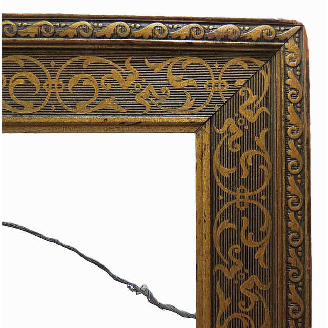 FREE SHIPPING ANYWHERE IN THE CONTINENTAL US! This is an antique gilt wood picture frame. Late 19th century. Elaborate...