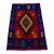 1990s Handmade Rug Colorful Kilim Small Rug 2x3 Ft Approx For Sale