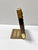 Mid-Century Wood Abacus Bookend With Brass Base For Sale - Image 9 of 12
