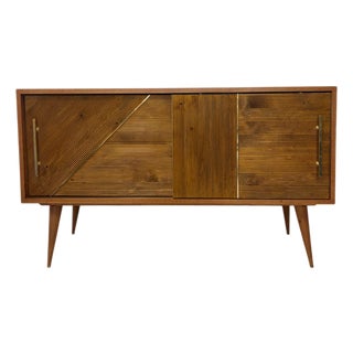 Beech Wood Sideboard, 1980s For Sale