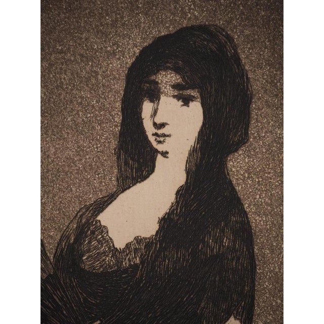 Edouard Manet, Exotic Flower, Original Engraving For Sale - Image 4 of 6
