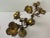 Vintage Brass Table Ornaments with Flowers, France, 1960s, Set of 2 For Sale - Image 4 of 13