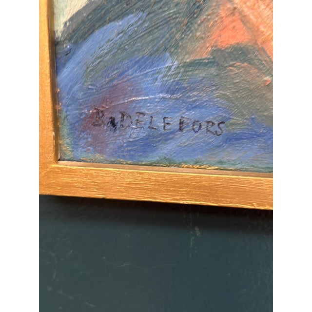 Bengt Delefors, Portrait, 1950s, Oil Painting on Canvas, Framed For Sale - Image 9 of 18