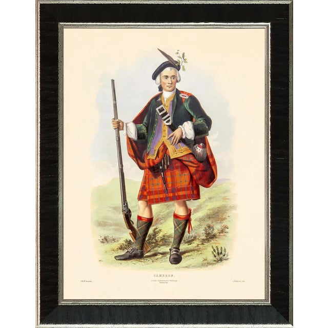 Large grouping of 15 beautifully framed giclee reproductions. The 12 Scottish Highlanders and 2 title pages that have...