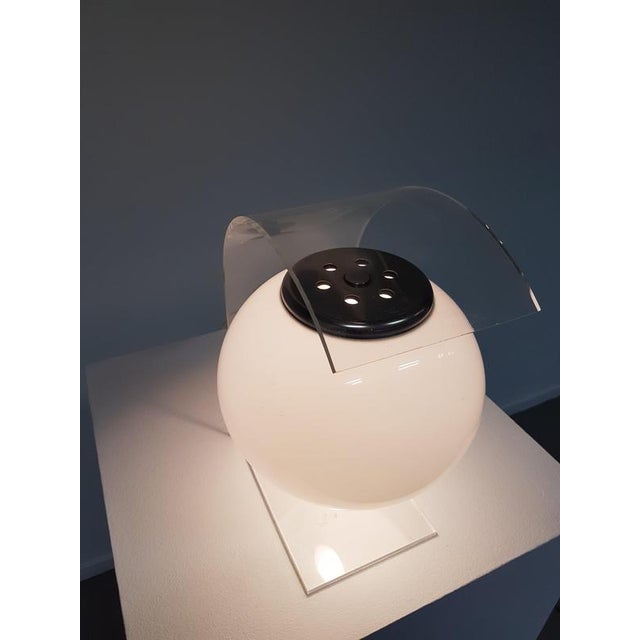 Acrylic and Glass Table Lamp, 1980s For Sale - Image 13 of 16