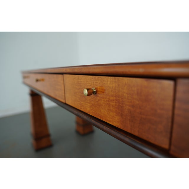 Brown Vintage Hickory White Biedermeier Writing Desk For Sale - Image 8 of 13