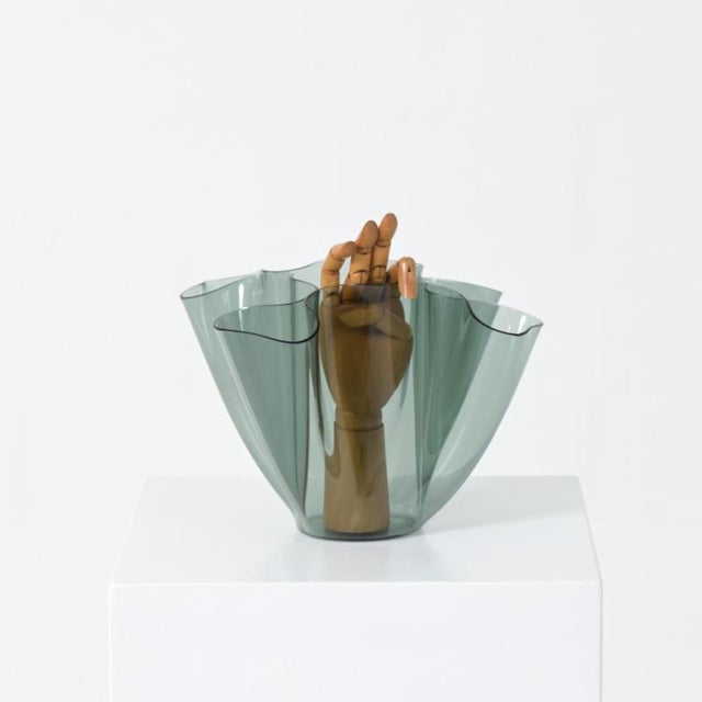 Glass Cartoccio Vase by Pietro Chiesa for Fontana Arte, 1970s For Sale - Image 3 of 18