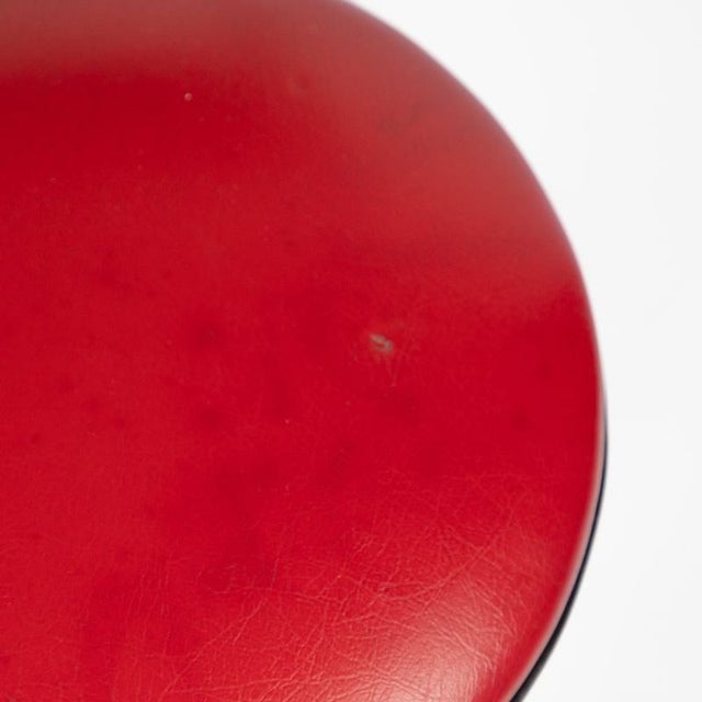 Diner Bar Stool in Faux Leather For Sale - Image 6 of 7