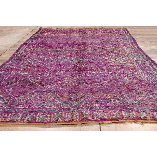 Vintage Beni M'Guild Moroccan Rug, 06'02 X 11'11 For Sale - Image 9 of 10