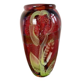 Murano Glass Vase, 1950s For Sale