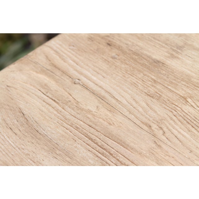 The Basquaise, 96" Reclaimed Wood Trestle Table For Sale - Image 10 of 12
