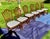 English 1970s Ethan Allen Mahogany Hepplewhite Shield Back Dining Chairs in Knoll Fabric - Set of 6 For Sale - Image 3 of 18