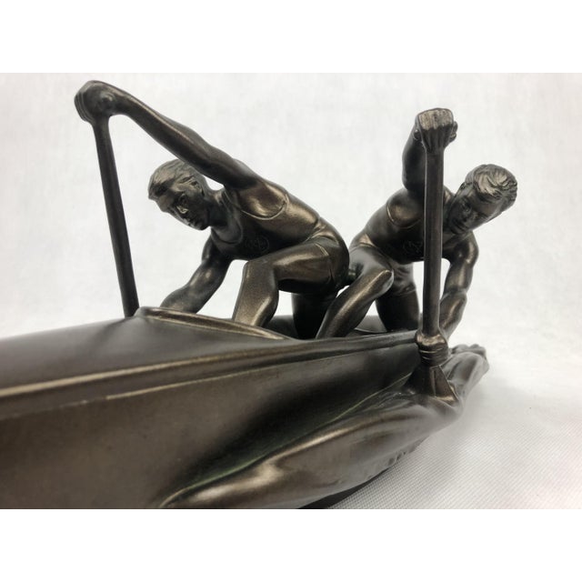 Ceramic Jihokera, Sculpture of Two Rowers, Czechoslovakia, 1960s For Sale - Image 7 of 10