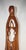 Brown Hand Carved Walnut Wood Abstract Statue of Virgin Mary/Madonna 22” For Sale - Image 8 of 8