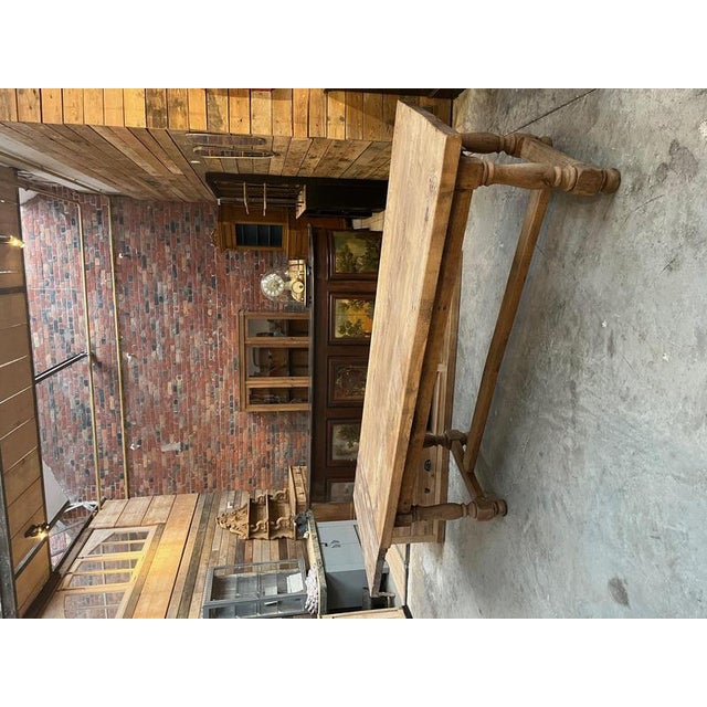 Early 20th Century Oak Farmhouse Table For Sale - Image 6 of 15