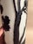 1990s Large Cameo Glass Cylinder Vase Black and White For Sale - Image 5 of 11