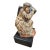 19th Century Santos Sculpture- Christ Bearing the Cross on Stand- Terracotta For Sale