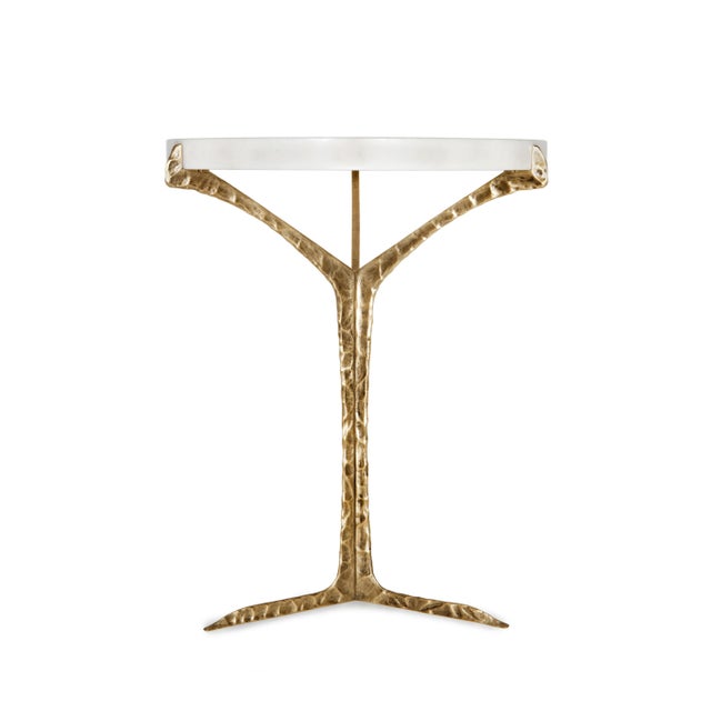 Alentejo Side Table in Estremoz Marble from Insiderland, in New conditions. Designed from 2000 Labeled by Maker