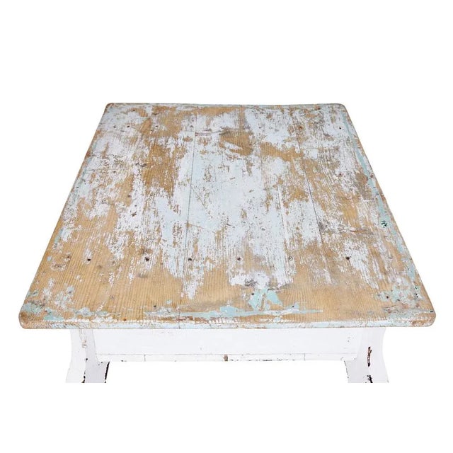 Rococo Scandinavian Painted Pine Occasional Table, 1890s For Sale - Image 3 of 8