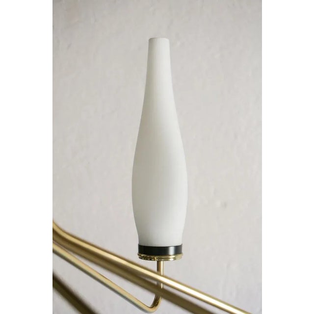 Italian Mid-Century Modern Ten Light Chandelier Attributed to Stilnovo, 1950s For Sale - Image 13 of 18