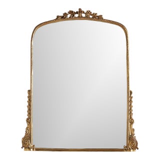 Vintage-Inspired Wall Mirror - Gold For Sale