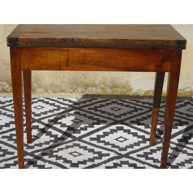 Antique Game Table in Walnut, 1800s For Sale - Image 9 of 18