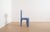 Modern Segment Highback Dining Chair in Blue Hydrangea Velvet For Sale - Image 3 of 8