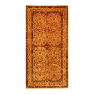 Pasargad DC Brown Fine Persian Tabriz Design Runner For Sale