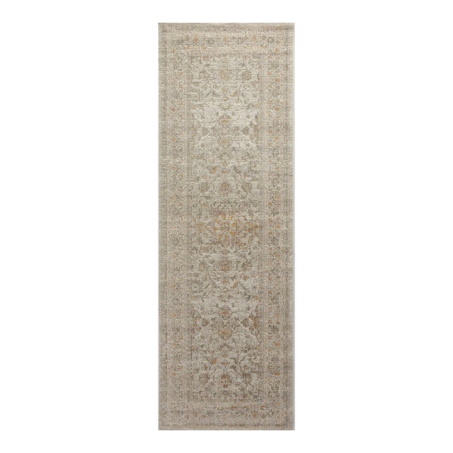 Chris Loves Julia x Loloi Rosemarie Ivory / Natural 2'-7" x 10'-0" Runner Rug For Sale