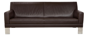 Glove JR-8900 3-Seater Sofa in Leather and Chrome from Jori
