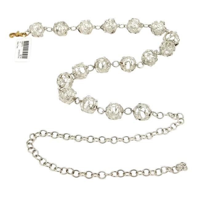 Gurhan Champagne Topaz Sterling Cage Balls Fancy Adjustable Necklace For Sale