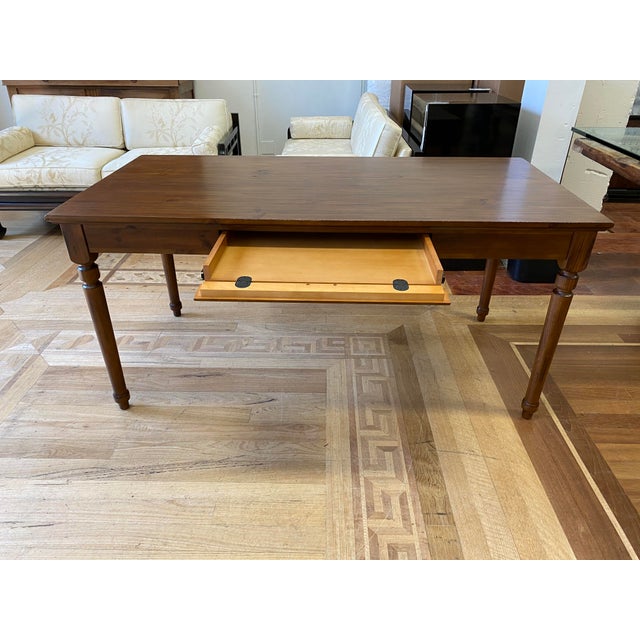 Pottery Barn Printer S Writing Desk Drawer Tuscan Chestnut Chairish