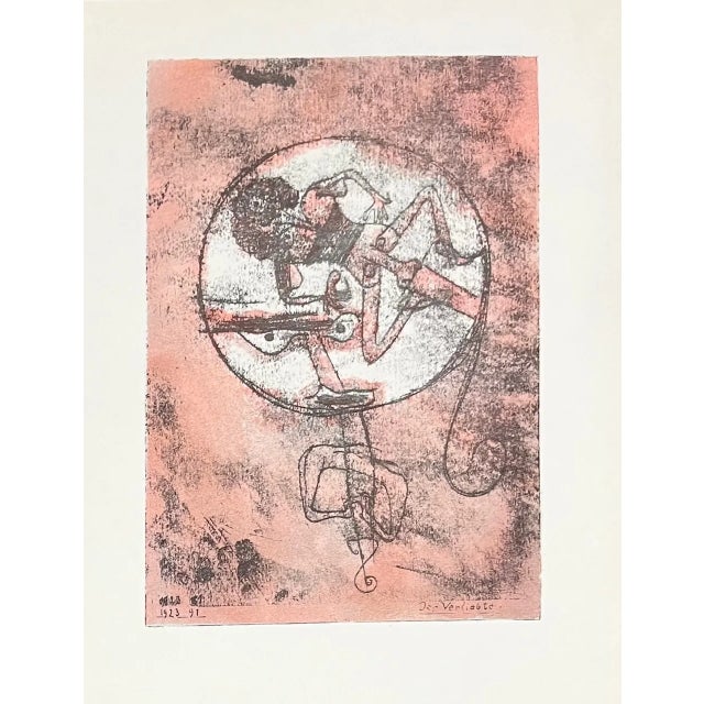1947 Paul Klee Engraving 33 the One in Love 1923 Reproduction For Sale