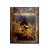 Vintage Chinese Wood Copper Color Warriors Scenery Wall Plaque Panel For Sale In San Francisco - Image 6 of 7
