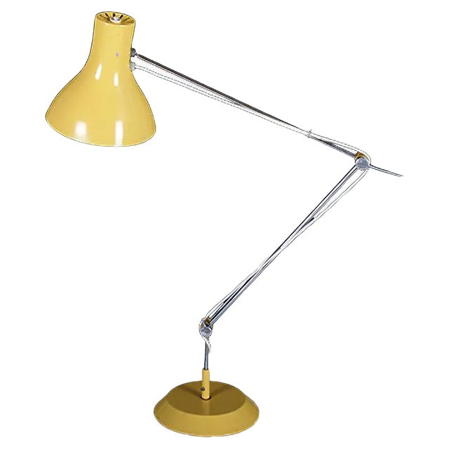 Czech Yellow Table Lamp by Josef Hurka for Napako, 1970s For Sale