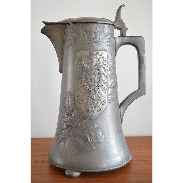 Pewter Ceremonial Jug with Berlin Coat of Arms from Kayser, 1900s For Sale - Image 14 of 14