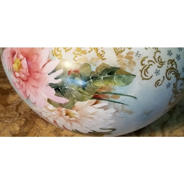 Antique Jean Pouyat Petler (Jpl) Hand Painted Jardiniere (1905) For Sale - Image 6 of 11