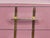 Italian Pink Murano Glass Nightstand with Brass and Gray Velvet from Justfurnituress SRL, Set of 2 For Sale - Image 6 of 9