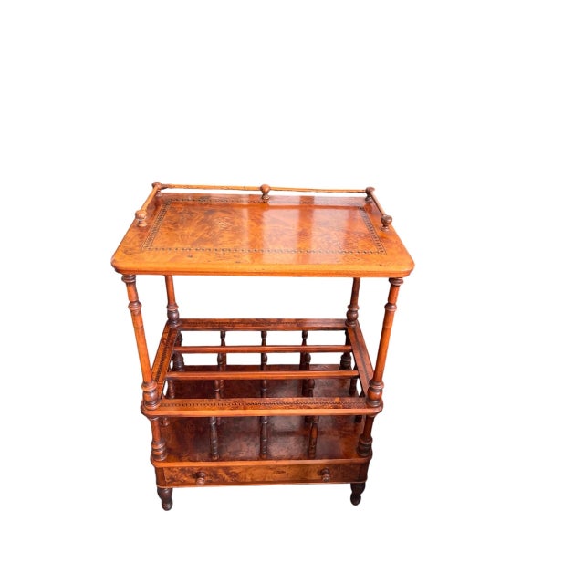 This exquisite vintage multi-tiered piece seamlessly combines the functionality of a classic English Canterbury with the...