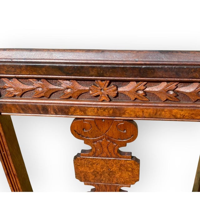 Antique Eastlake Victorian Walnut Dining Side Hall Accent Chair W Cane Seat For Sale - Image 16 of 16