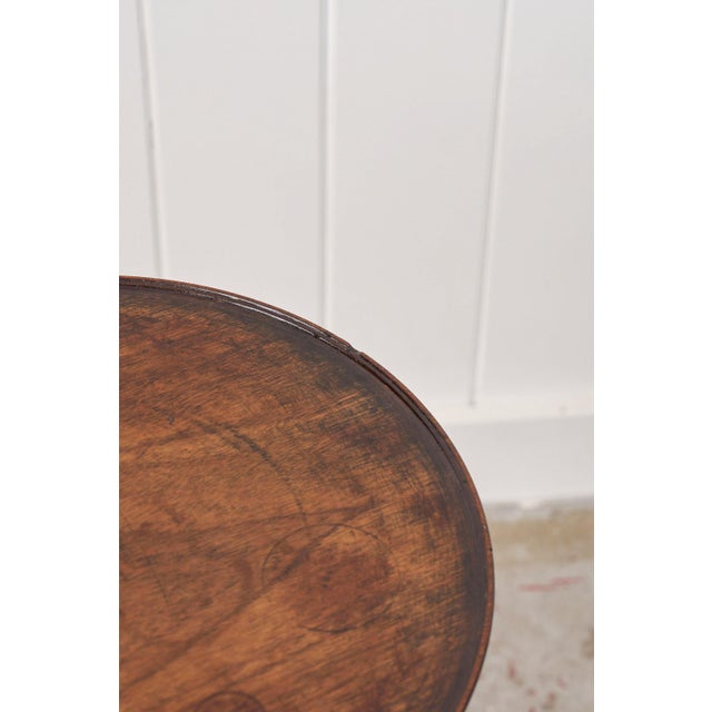 English Antique Georgian Walnut Wine Table For Sale - Image 3 of 6