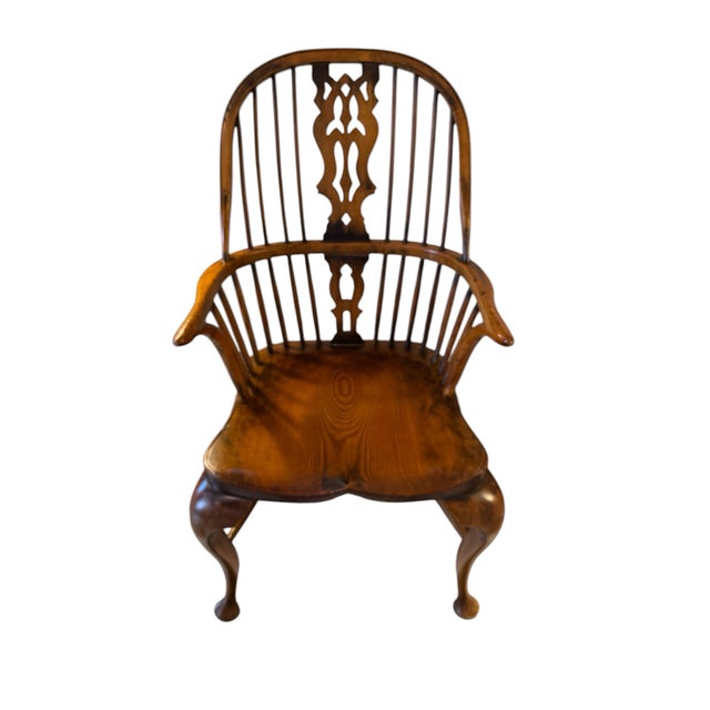 Continental Furniture Company Windsor English Style Dining Chairs - Set of 2 For Sale - Image 10 of 11