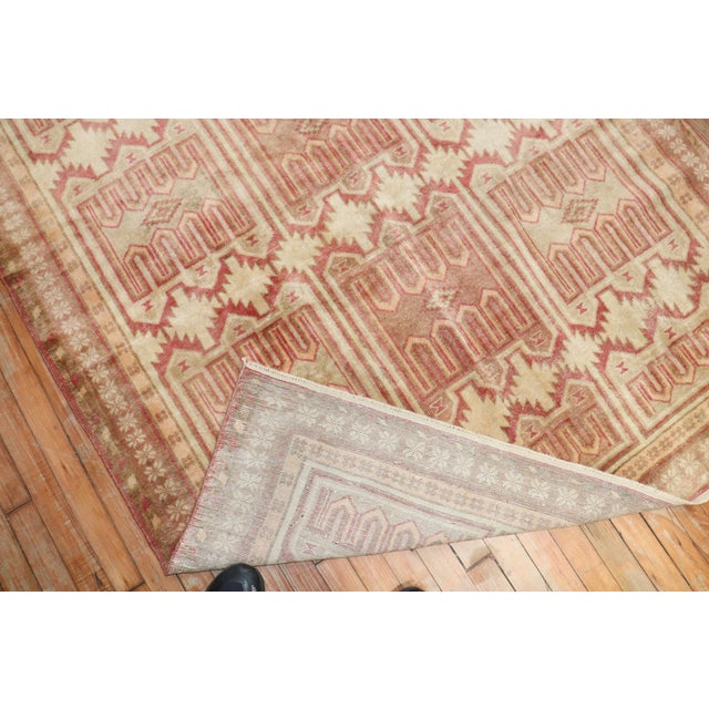 Vintage Zabihi Collection East Turkestan Samarkand Rug - 4'10" x 9'7" For Sale - Image 4 of 12