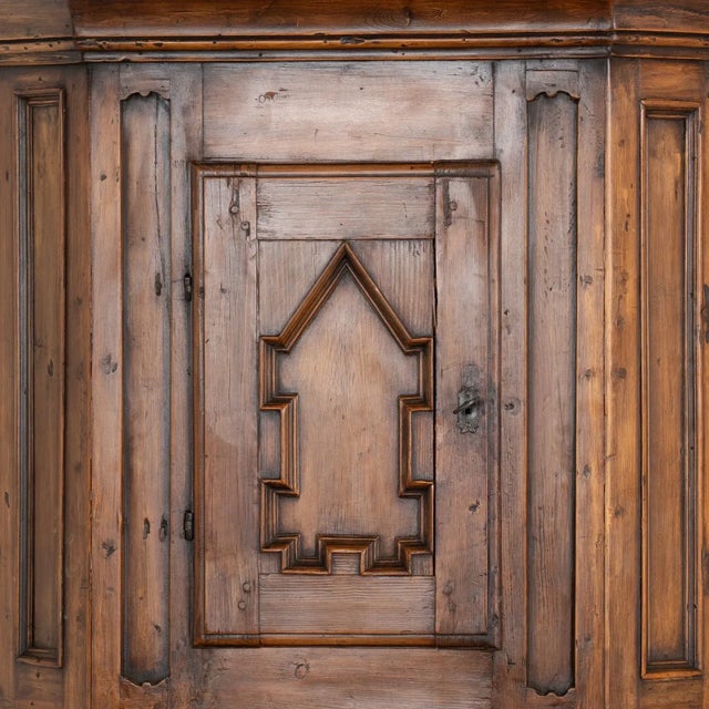 Antique Swedish Dark Pine Corner Cabinet Cupboard, Circa 1800 For Sale - Image 13 of 13