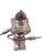 Antique Silver-Plated Metal Candelabrum English silver-plated candelabras manufactured by Rand.