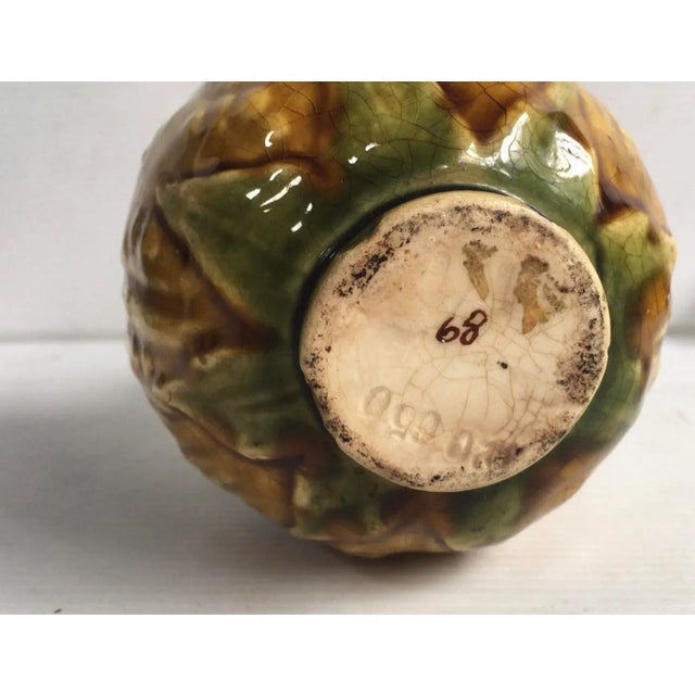 19th Century Majolica Pomegranate LIquor Pitcher For Sale In Austin - Image 6 of 6