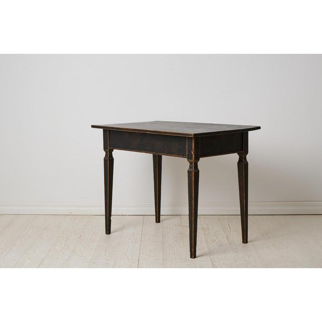 Swedish Empire Desk in Rustic Paint For Sale - Image 6 of 12
