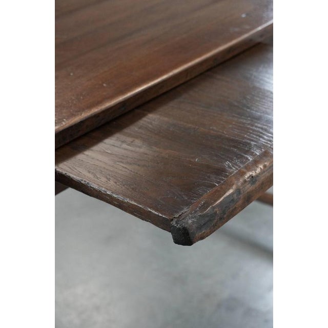 Antique Early 19th Century French Dining Table in Oak For Sale - Image 15 of 16